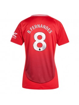 Manchester United Bruno Fernandes #8 Heimtrikot für Frauen 2024-25 Kurzarm